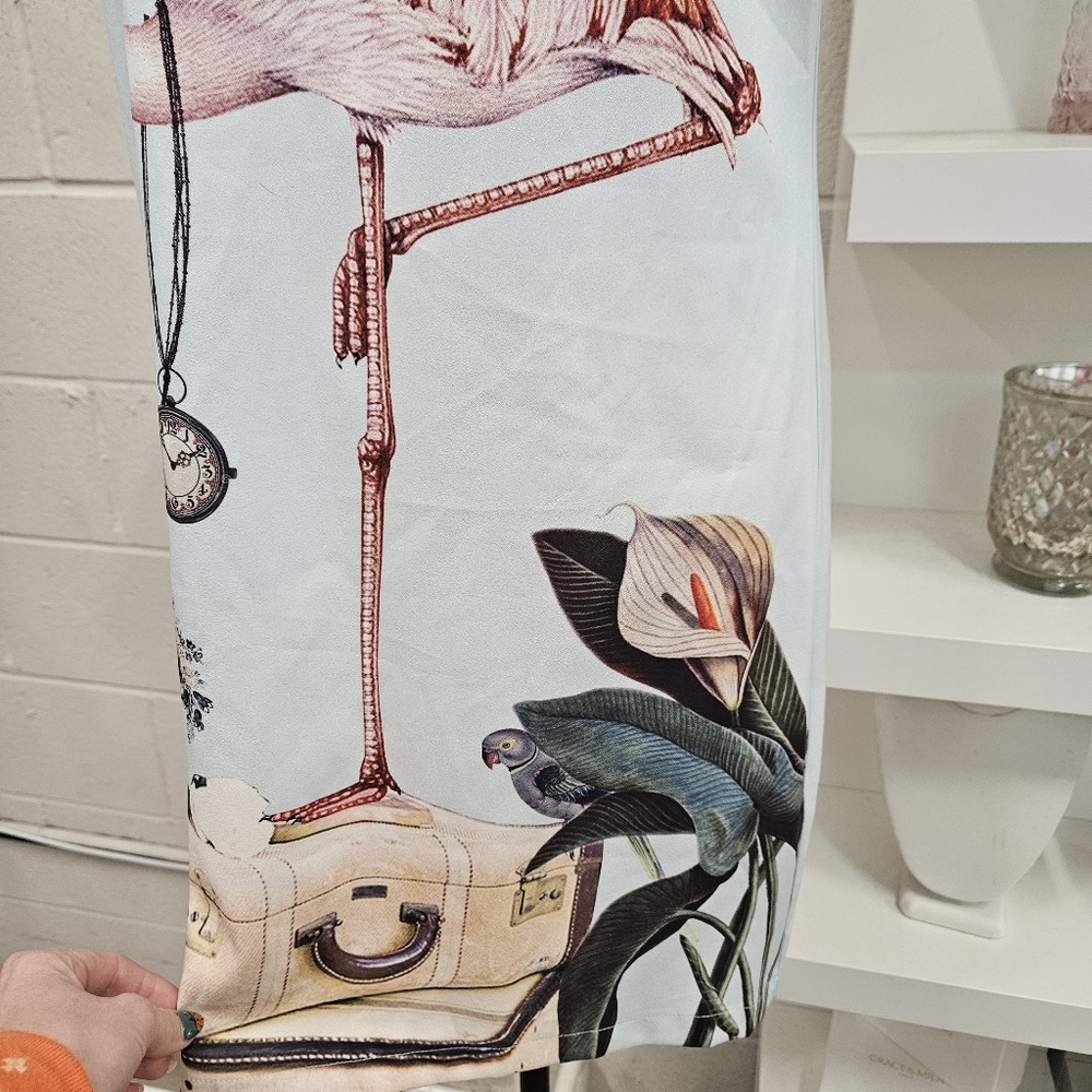 Dress With Vintage Print - Picture 3 of 9